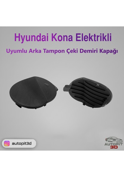 Hyundai Kona Electric Uyumlu Arka Tampon Çeki Demiri Kapağı