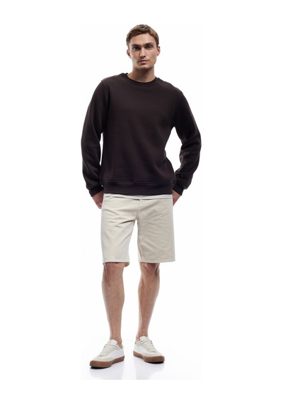 Koton Uzun Kollu Şardonlu Kumaş Detaylı Bisiklet Yaka Sweatshirt Kahverengi 6wam70070mk Kahve Koton Uzun Kollu Şardonlu Kumaş Detaylı Bisiklet Yaka Sweatshirt Kahverengi 6wam70070mk Kahve