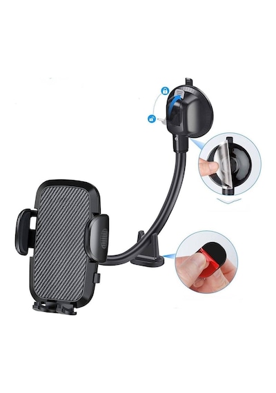 Ayarlanabilir Vakum Kilitli Cam Ve Torpidoya Takılabilen Telefon Tutucu 50001