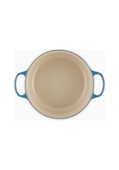 Le Creuset Yuvarlak Ikonik Lüks Döküm Tencere 28 Cm Mavi