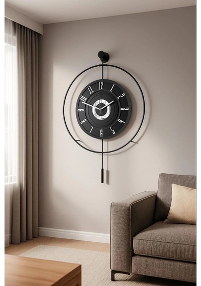 MetaQuartz Aksesuar (Büyük Boy-50*75 cm)Siyah Timelles-pilli Led - Quartz Mekanizmalı