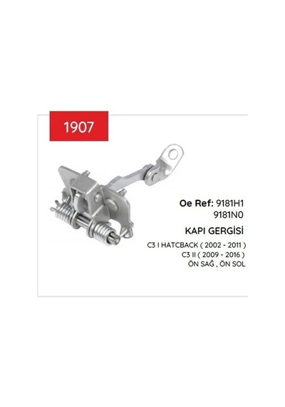Kapı Gergısı C3 I Iı Ön 02&gt 15 9181 H1 9181n0 1