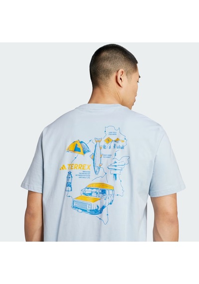 Adidas Mt Polygiene T Baskılı Tişört Wonblu