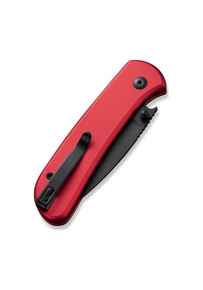 Civivi Qubit Button Lock & Thumb Stud Knife Red Aluminum Handle Kamp Çakı Kırmızı