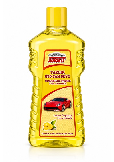 Autokit Yazlık Cam Suyu Limon Aromalı 1 Litre