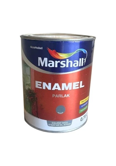 Marshall Enamel Solvent Bazlı Ahşap-metal Boyası Parlak Antrasit 0,75lt 0,75 L