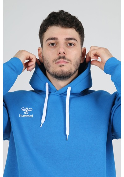Hummel Armin Pamuklu Hoodie Saks Mavi