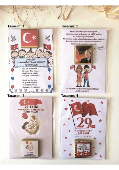 Farklı Market 29 Ekim Cumhuriyet Bayramı Çikolatası Hediyesi 20 Adet