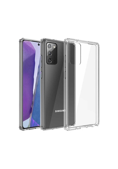 Samsung Uyumlu Galaxy Note 20 Kılıf Şeffaf Nitro Anti Shock Kapak Renksiz