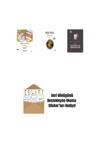 Üç Oyun + Murtaza Midi Boy + Kaybolan Romanlar + Okuma Sticker'ları