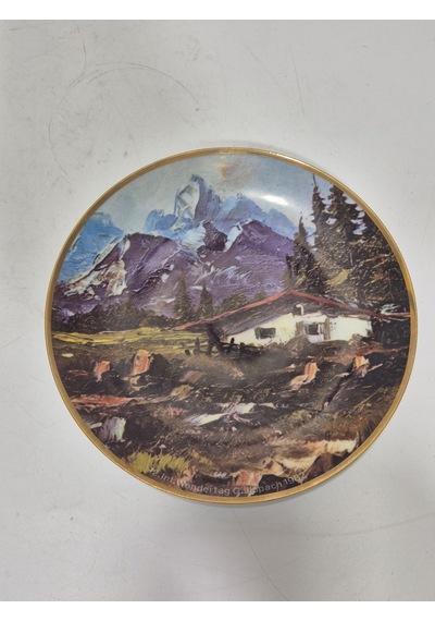 Kahla Vintage Alp Dağları Temalı Porselen Duvar Tabağı 19,5cm 004