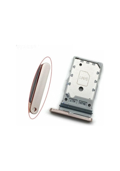 Samsung Galaxy Uyumlu S22 Ultra Sim Kart Yuvası Sim Kart Çekmecesi Gold Renk