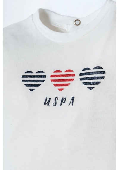 U.s. Polo Assn. Kız Bebek Beyaz Şort Takım Usb2971-c-v1 Beyaz
