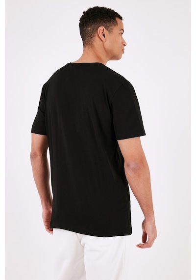 Buratti % 100 Pamuk Bisiklet Yaka Regular Fit Erkek T Shirt 5902757 Siyah