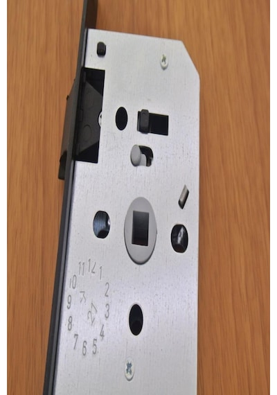 Metlox Siyah Oval Oda Sessiz Kapı Kilidi 40 Mm