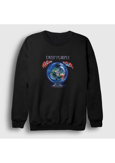 Presmono Unisex Slaves And Masters Deep Purple Sweatshirt Siyah