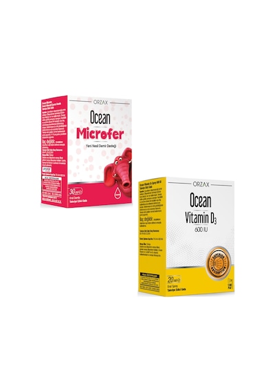 Ocean Microfer Damla 30 ML + Ocean Vitamin D3 Sprey 600'lü 20 ML