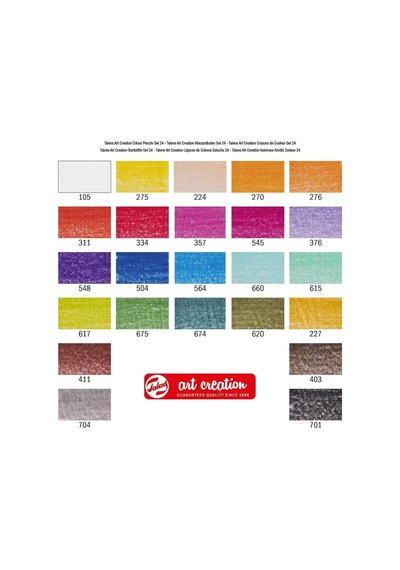 Talens Art Creation 24'lü Karışık Renkli Kalem Seti Yüksek Pigmentli Ve Dayanıklı Uçlu