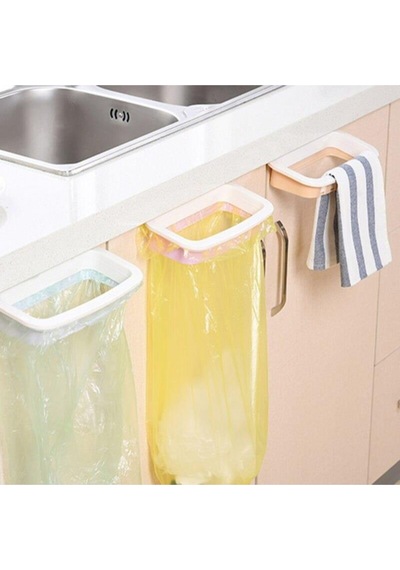 2 Adet Mutfak Banyo Tezgah Üstü Portatif Çöp Poşeti Tutma Dolap K Diğer