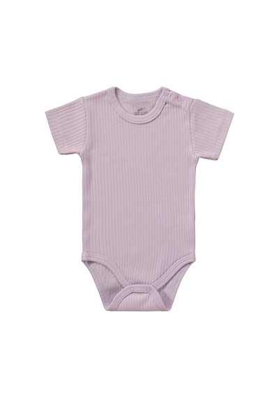 Minidamla Baby Minidamla Kısa Kol Basic 3'lü Set 1-18 Ay Çıtçıtlı Badi - Pembe