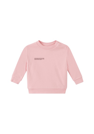 Pangaia Organik Pamuklu Çocuk Sweatshirt - Açık/pastel Pembe 3-6 Ay