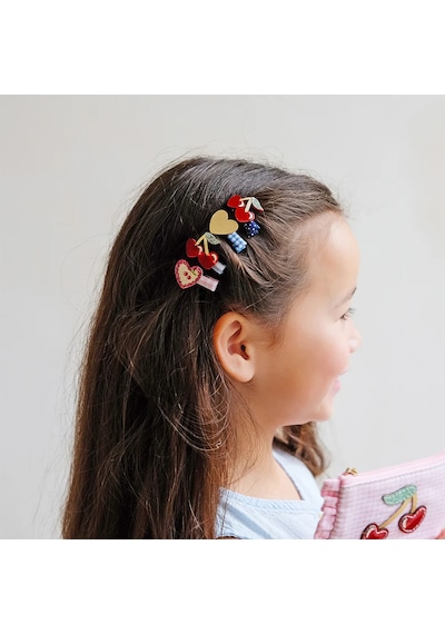 Mimi & Lula Red Cherries Mini 8'li Toka Çok Renkli