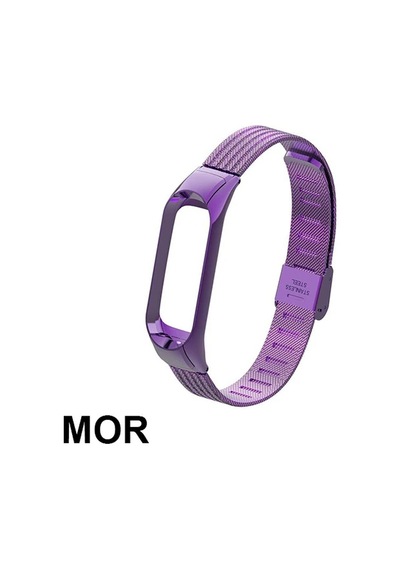 Lüx Xiaomi Mi Band 3 Akıllı Saat Çelik Toka Kayış Kordon- 5775