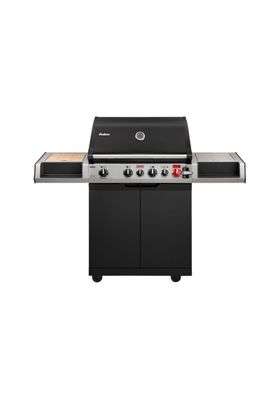 Uniq 4 Ik Cruster Gazlı Mangal 25,5 Kw Siyah