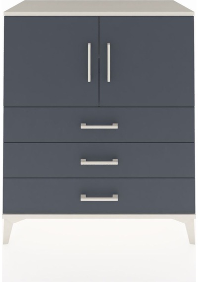 Hyperion Şifonyer 2 Raflı 3 Çekmeceli 2 Kapaklı 88x44x106 Aytaşı-antrasit Aytası