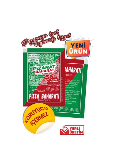 Pizarat Tek Kullanımlık Pizza Baharatı Pizza Çeşnisi 3000'li