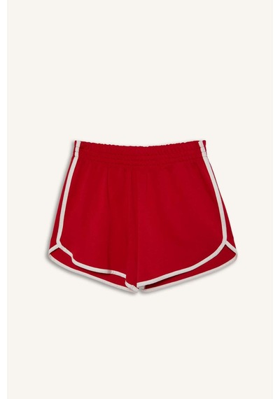 Defacto Standart Fıt Sporcu Kısa Paça Sweatshirt Kumaşı Şort H9780ax26hsrd172 Kırmızı-rd172