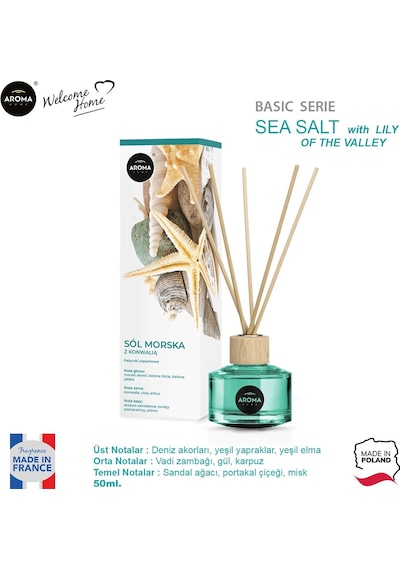 Aroma Home Basic Line Sea Likit Koku Salt With Lily Of The Valley 50 ML