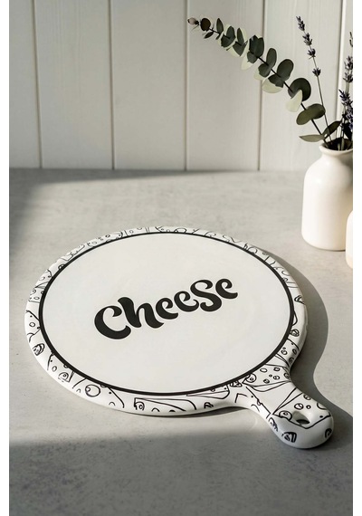 Cheese Keraart Peynir Sunum Tabağı 26 Cm Çok Renkli