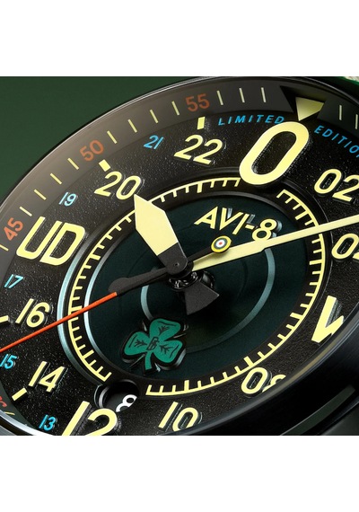 Avı-8 Spitfire Av-4154-01 Smith 24 Hour Paddy Limited Edition Otomatik Erkek Kol Saati Siyah
