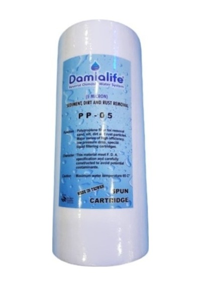 Damlalife Big Blue 10" Jumbo 5 Micron Sediment Elyaf Spun Filtre