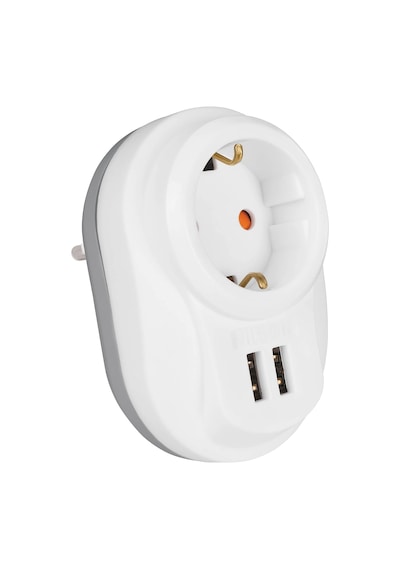 Nilson Tekli Akım Korumalı Priz 2&apos Li Usb Hızlı Şarj