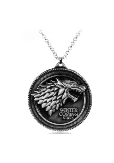 Game Of Thrones Stark İthal Anahtarlık Kolye Gri Anahtarlık