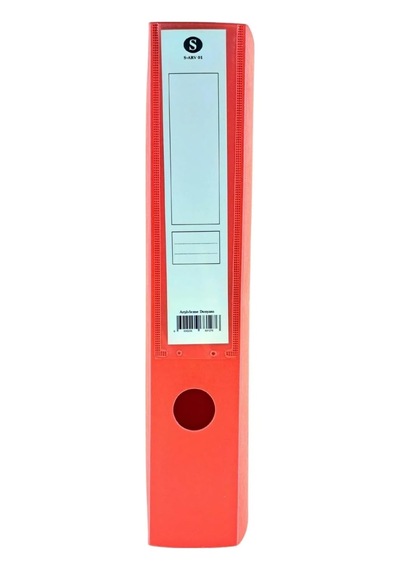 Sarbag Sert Plastik Arşiv Kutusu 24x32x6 Cm 4 Adet Kırmızı