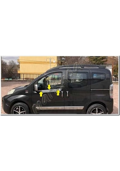 Citroen Nemo Krom Cam Çıtası 2008 Sonrası 2 Parça Paslanmaz Çelik