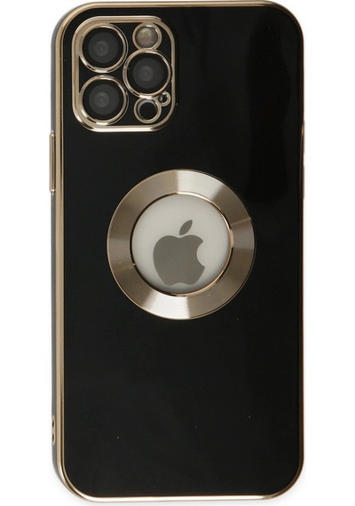 Apple Uyumlu iPhone 12 Pro Max Kılıf Store Silikon Siyah/