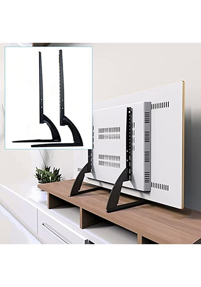 32-75'' Evrensel Masaüstü Tv Lcd Led Standı Ayarlanabilir Çelik Sabit Ekran Tv Standı