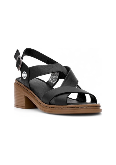 Mammamia D25ys-2560 Deri Comfort Kadın Sandalet Siyah