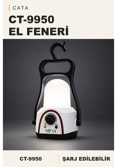 Cata Ct-9950 Şarjlı Gemici El Feneri Beyaz