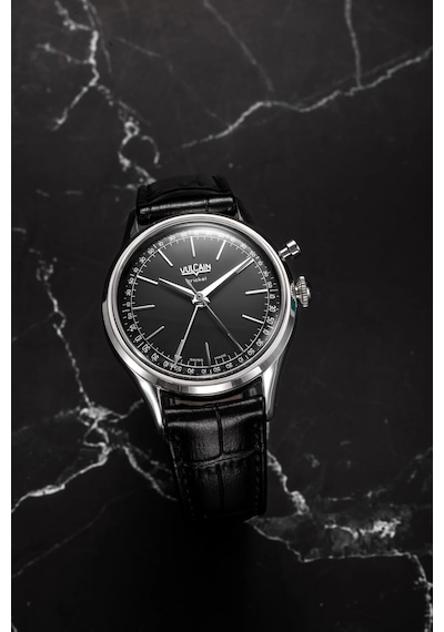 Vulcain Cricket President 39mm Black Limited Edition Mekanik Alarm Erkek Kol Saati Metalik