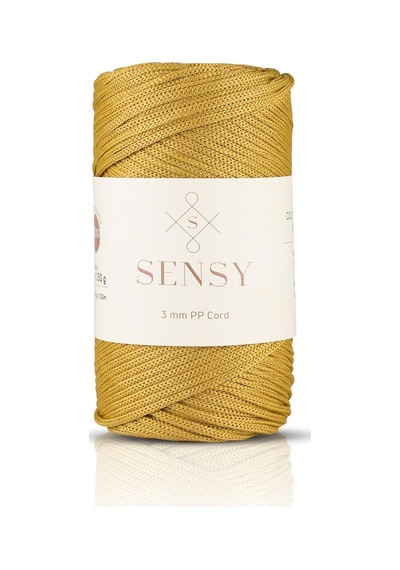 3 Mm - 250 Gr Polyester Makrome Ipi 120 M Polyester Makrome Ip Supla Ip Ve Çanta Ipliği Hardal Diğer