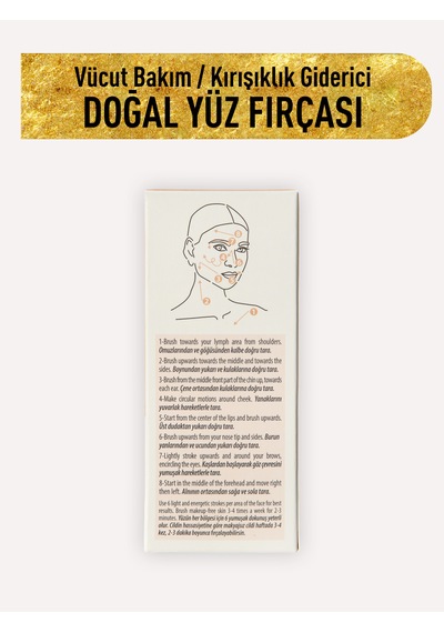 Doğal Yüz Fırçası Nazik Temizlik & Yumuşak Cilt Hissi