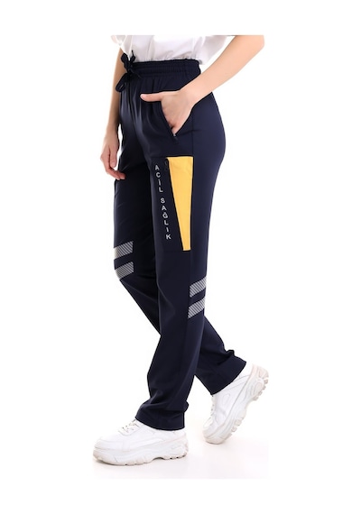 Lacivert 112 Acil Sağlık Unisex Likrali Kıslık Pantolon-7291