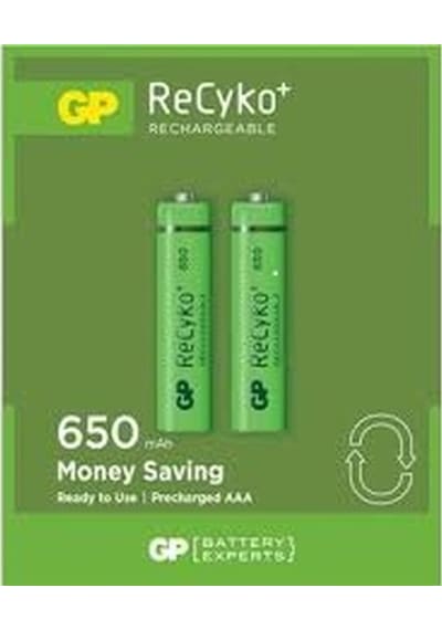 Go İthalat Gp Recyko 650mah Aaa Şarjlı İnce Pil 63c092 2li Kart