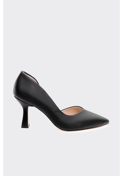 Derinet Kalın Topuklu Kadın Stiletto S.saten S.saten