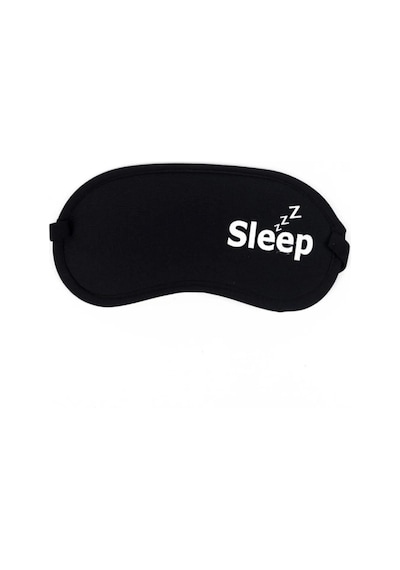 Shopiolog Sleep Ve Good Night Yazılı Tasarımlı Siyah Uyku Bandı Siyah